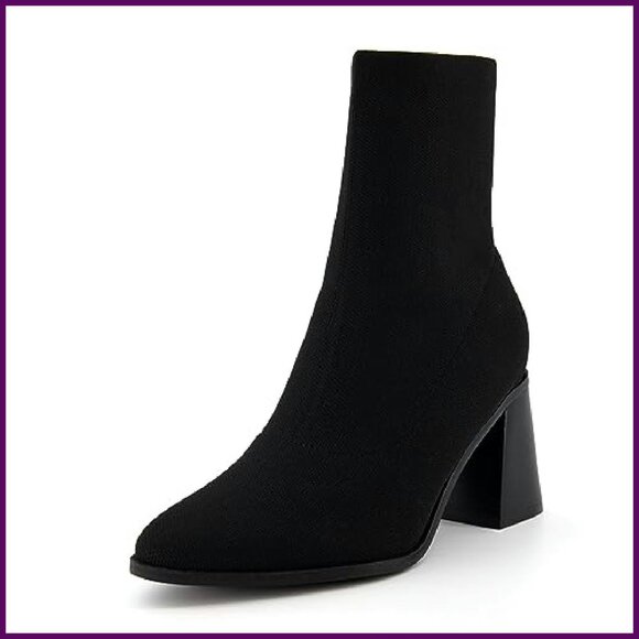 Stretch Knit Ankle Boots with Memory Foam, Wide Widths Available - Picture 2 of 8